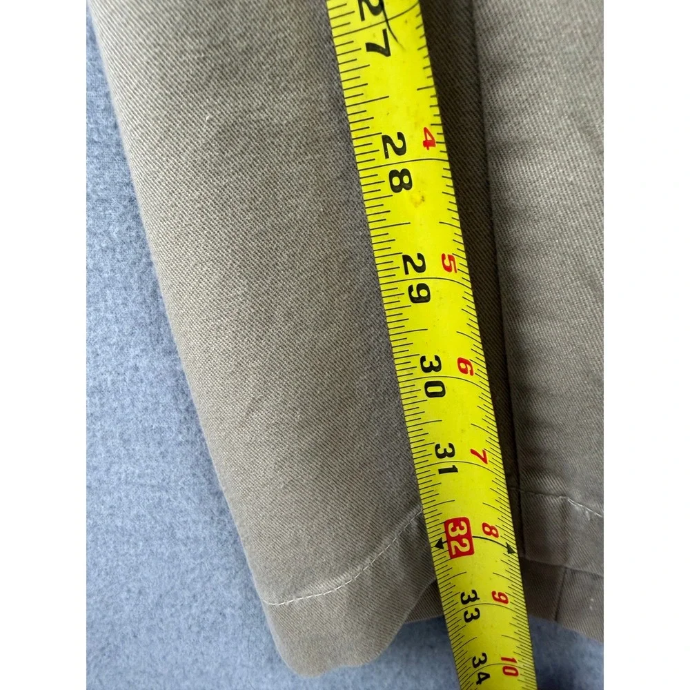 Polo Ralph Lauren Pleated Chinos Mens 34x32 Khaki Tan Cotton Twill Pants